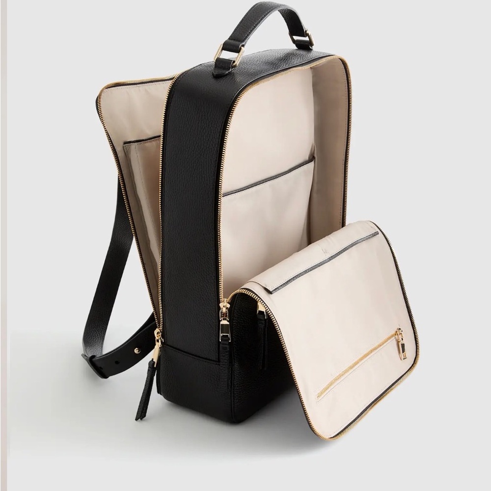 Quince Italian Leather Laptop Backpack